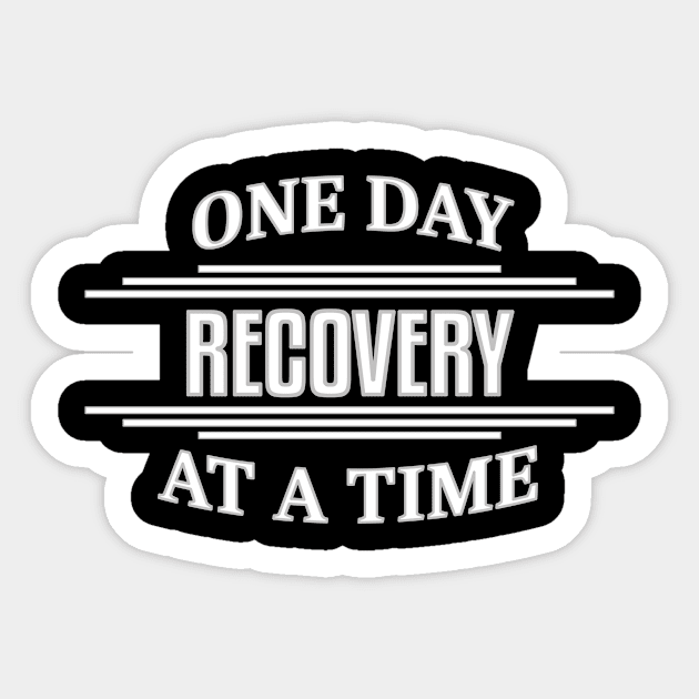 Recovery One Day At A Time Sticker by JodyzDesigns